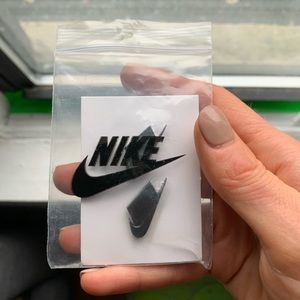 Set of Brand-New Silver Nike Lapel Swoosh Pins